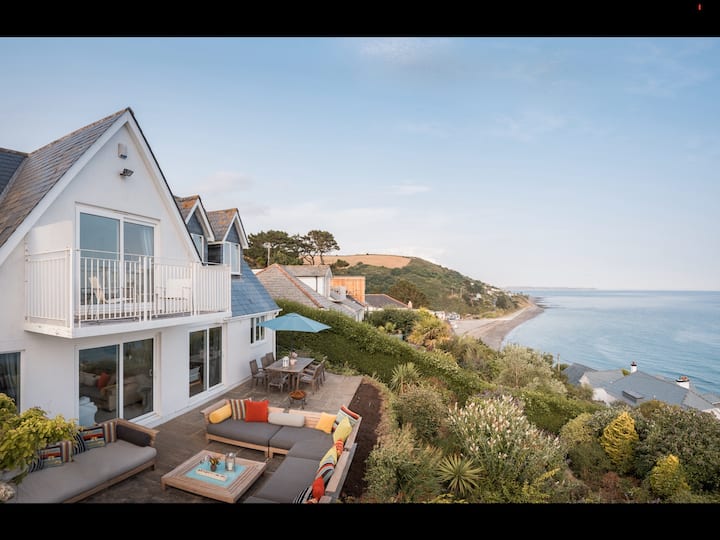 Unique beach house with sea views. Sleeps 8 Houses for Rent in Cornwall, England, United Kingdom