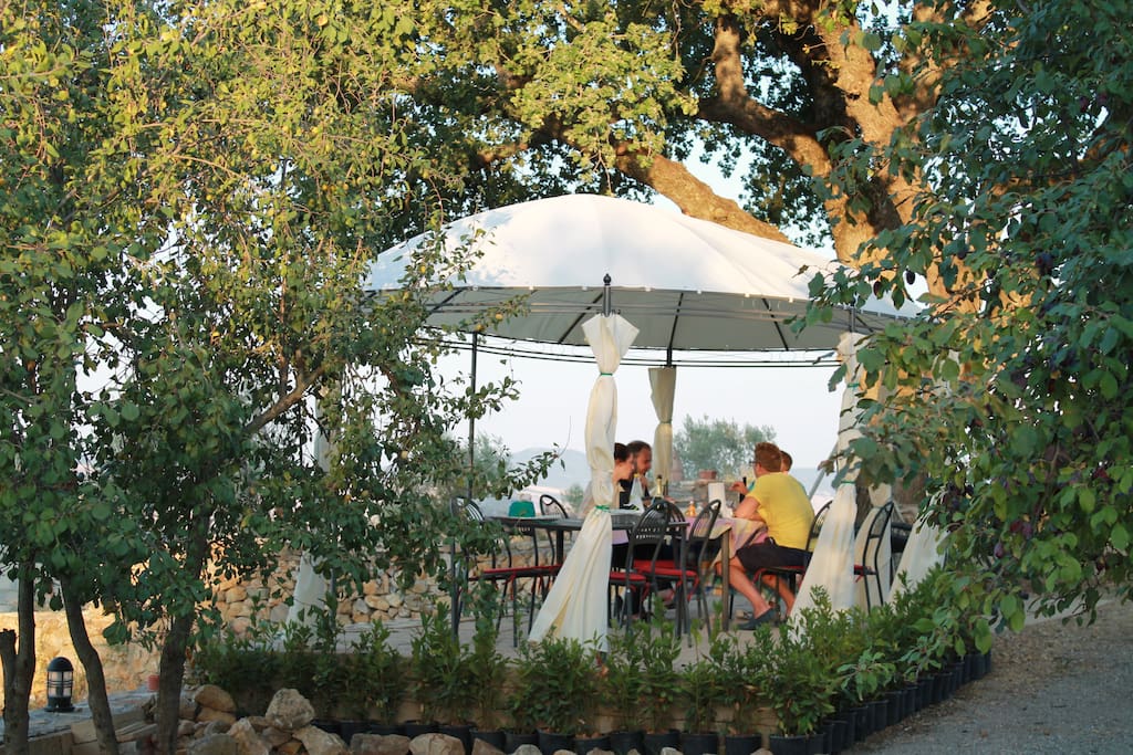 Patio with our guests