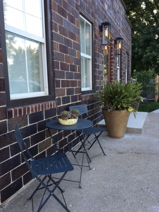 Enjoy your coffee on the patio