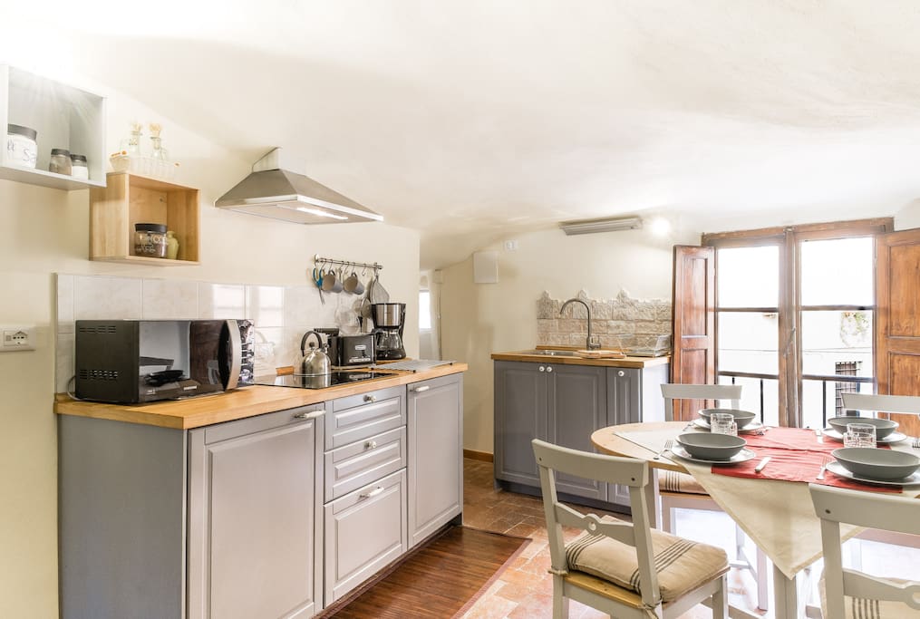 Living room and Kitchen