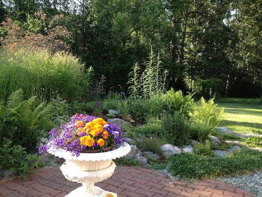Sit and relax in our garden.