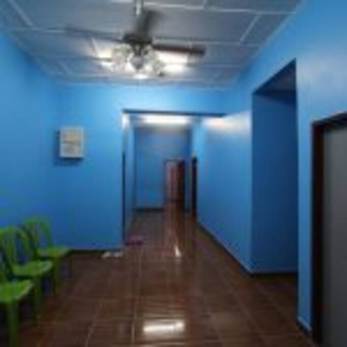 Pangkor Island Homestay with shared living room and kitchen.