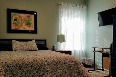 Quiet room in a quiet home.