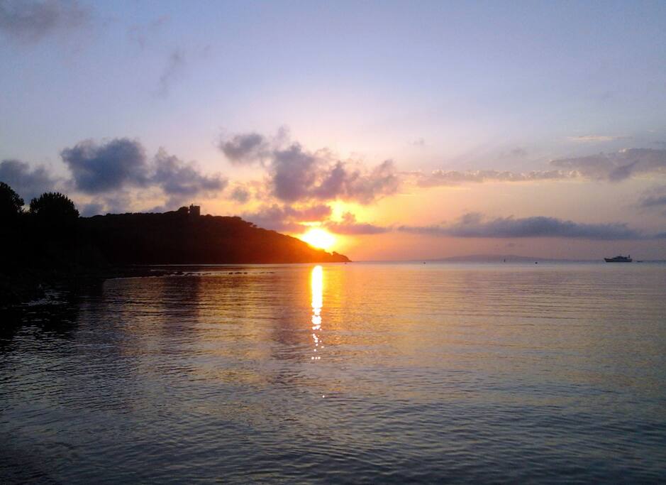 Spiaggia al tramonto