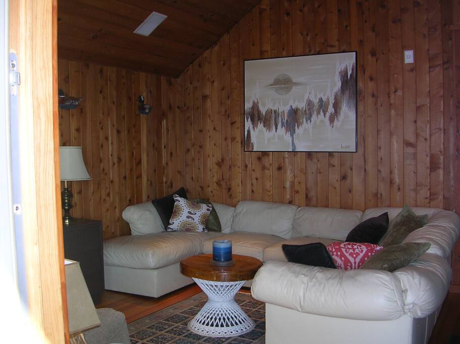 living room leather sofa