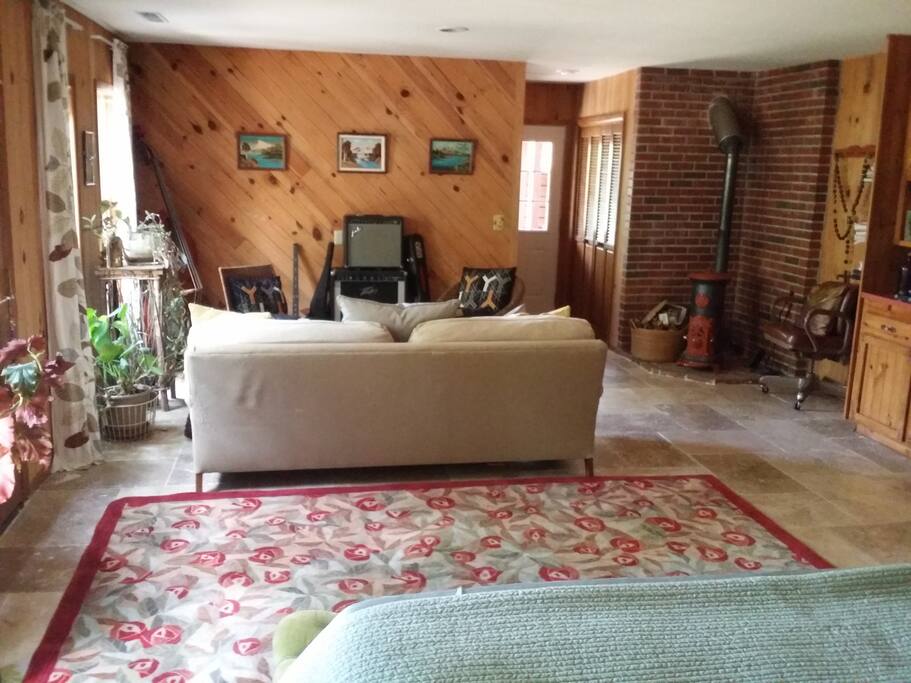 comfortable couch can sleep one...