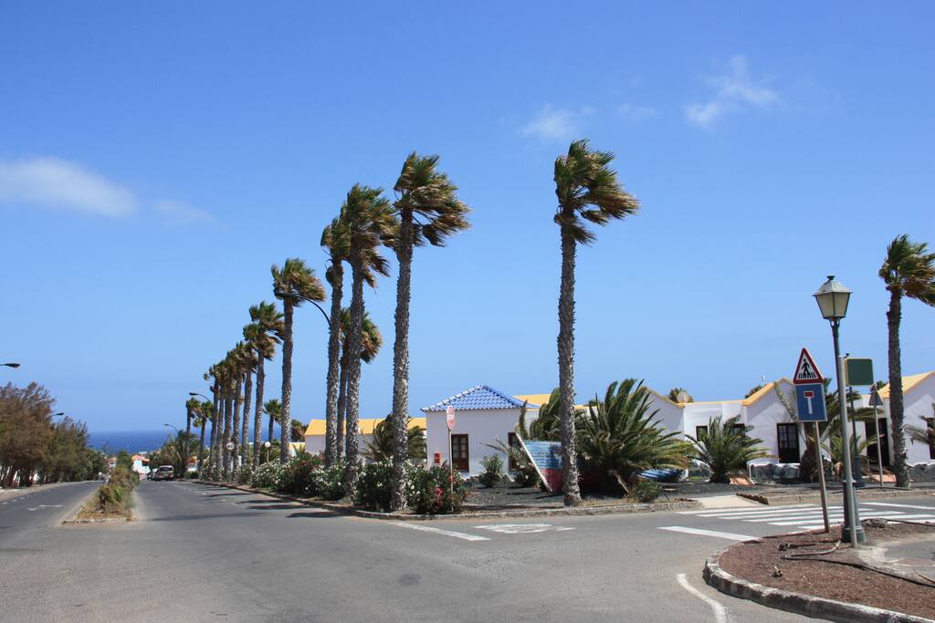 Vue devant le Bungalow