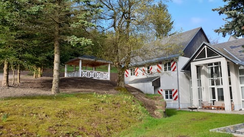 The small larch farm for 12 people