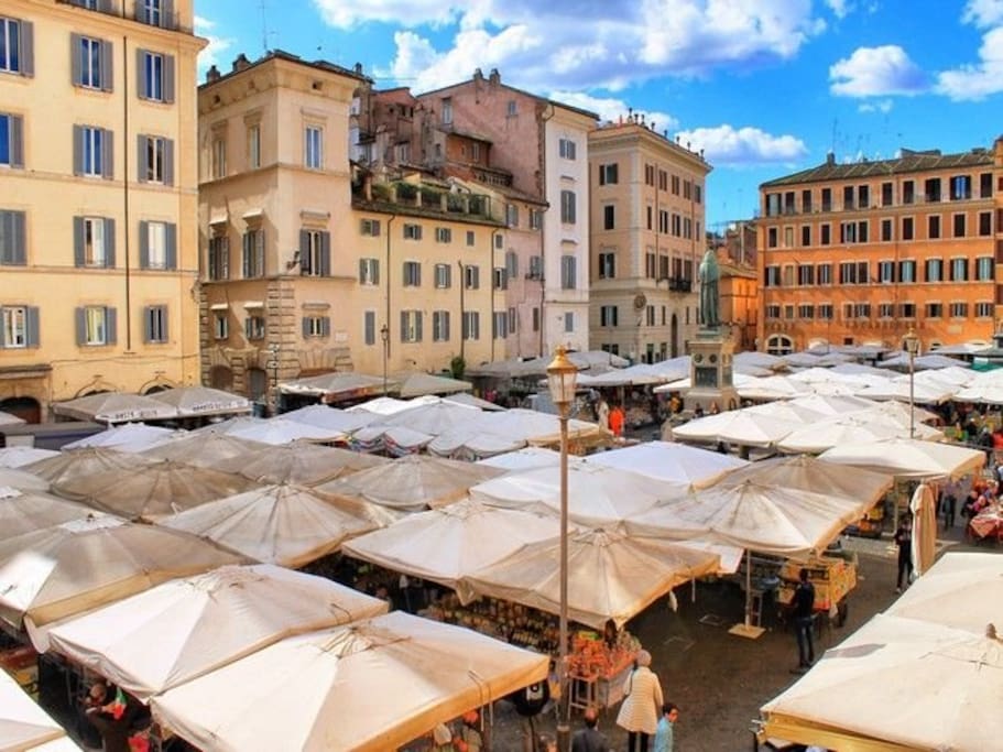 Your view of the Square by day