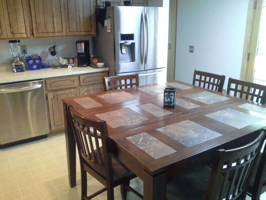 Spacious kitchen - dedicated coffee (provided)