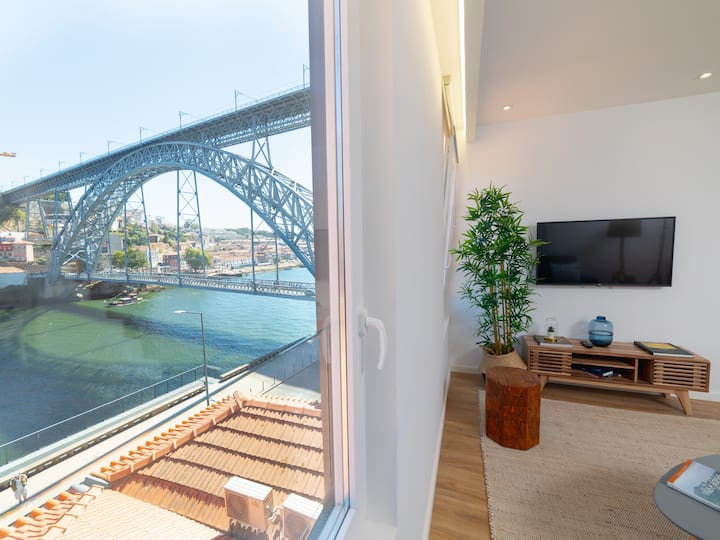 Modern Duplex W/ Stunning View Of D. Luis I Bridge - Porto
