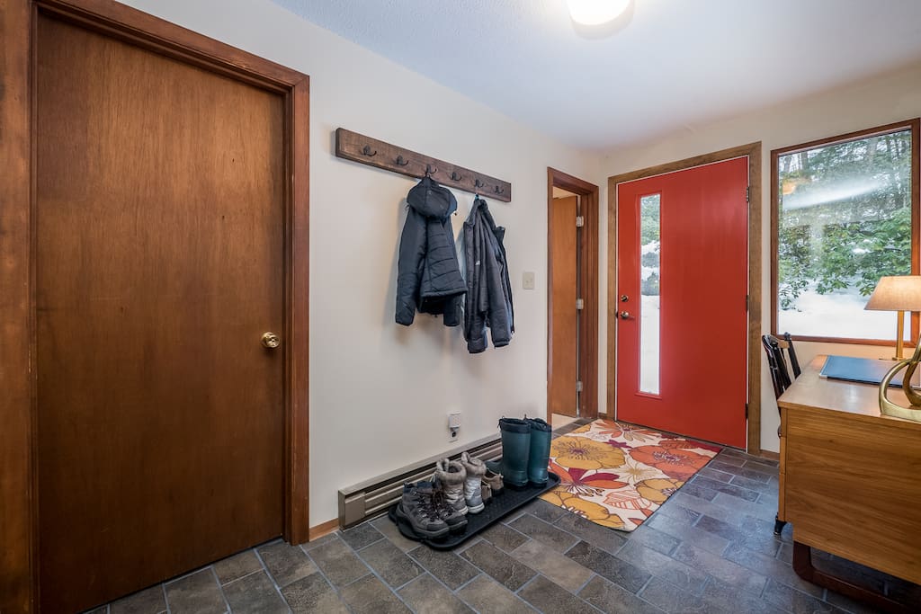 Mud Room with desk.