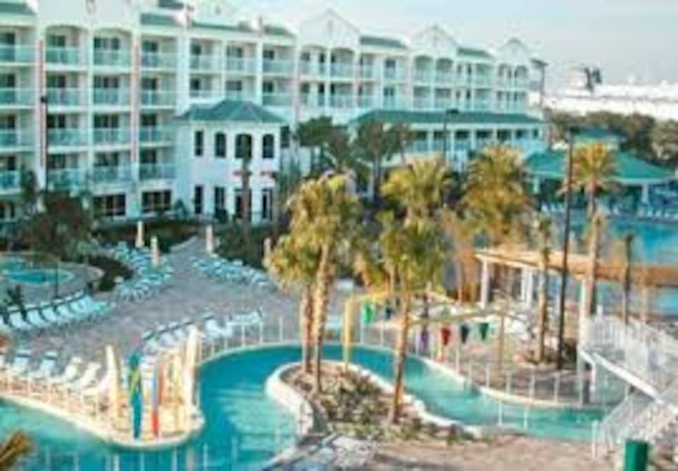 Resort Pool and Water Park Aerial
