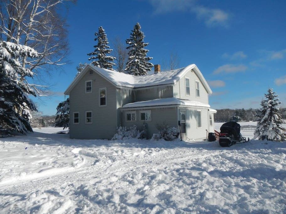 Winter view from parking lot