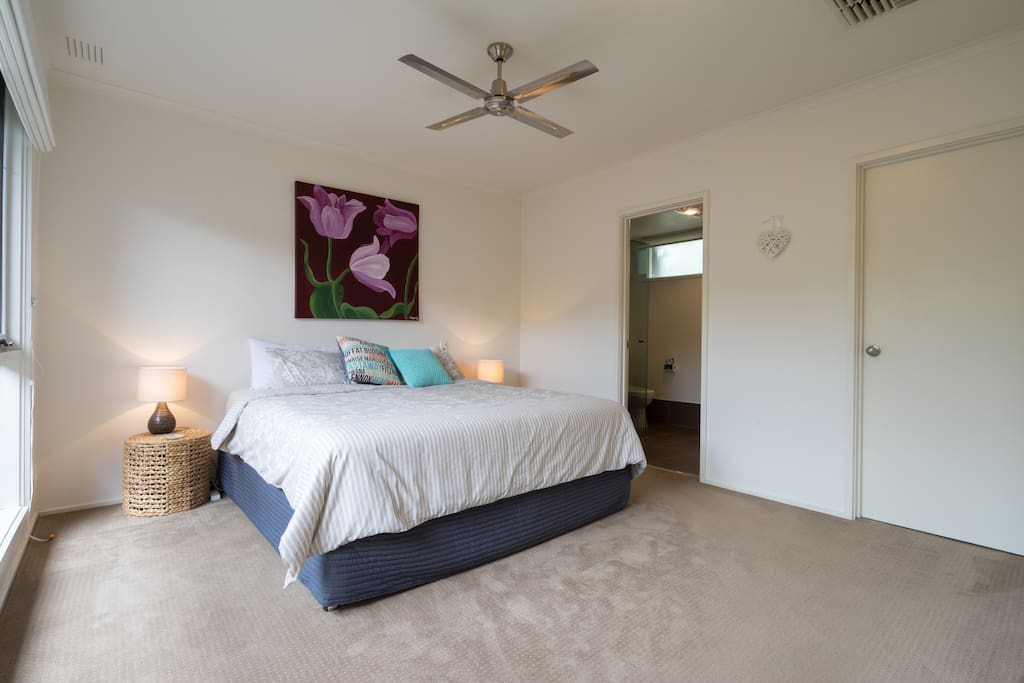 Master bedroom with ensuite and walk in robe
