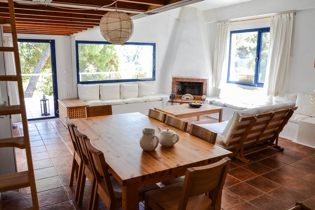 Living room and dining table