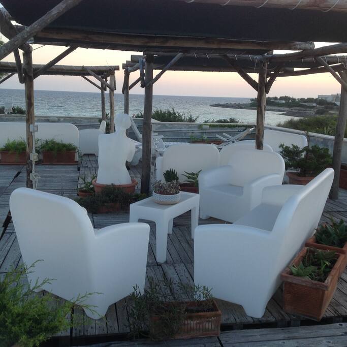 terrazzo al tramonto