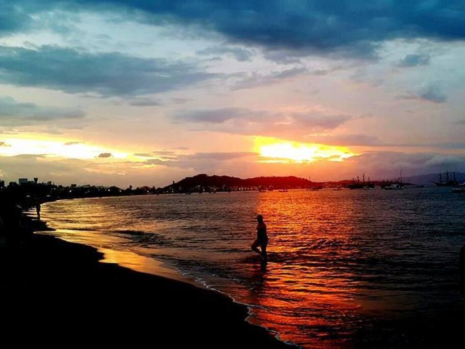 Pôr do sol Praia da Cachoeira