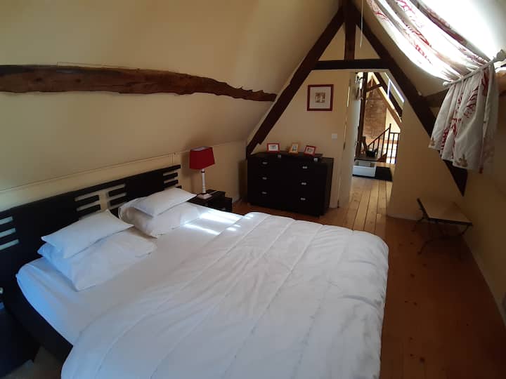 Chambre du haut avec lit en 160