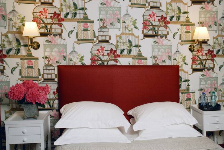 Dhoma me ngjyrë të butë limon-mente