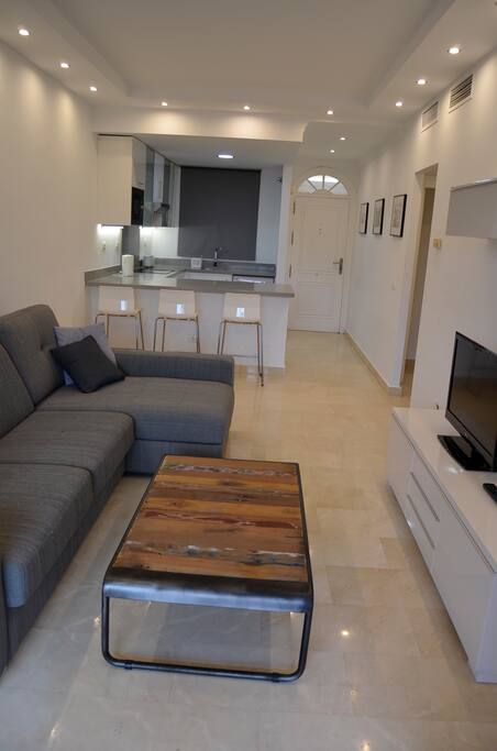 open plan kitchen