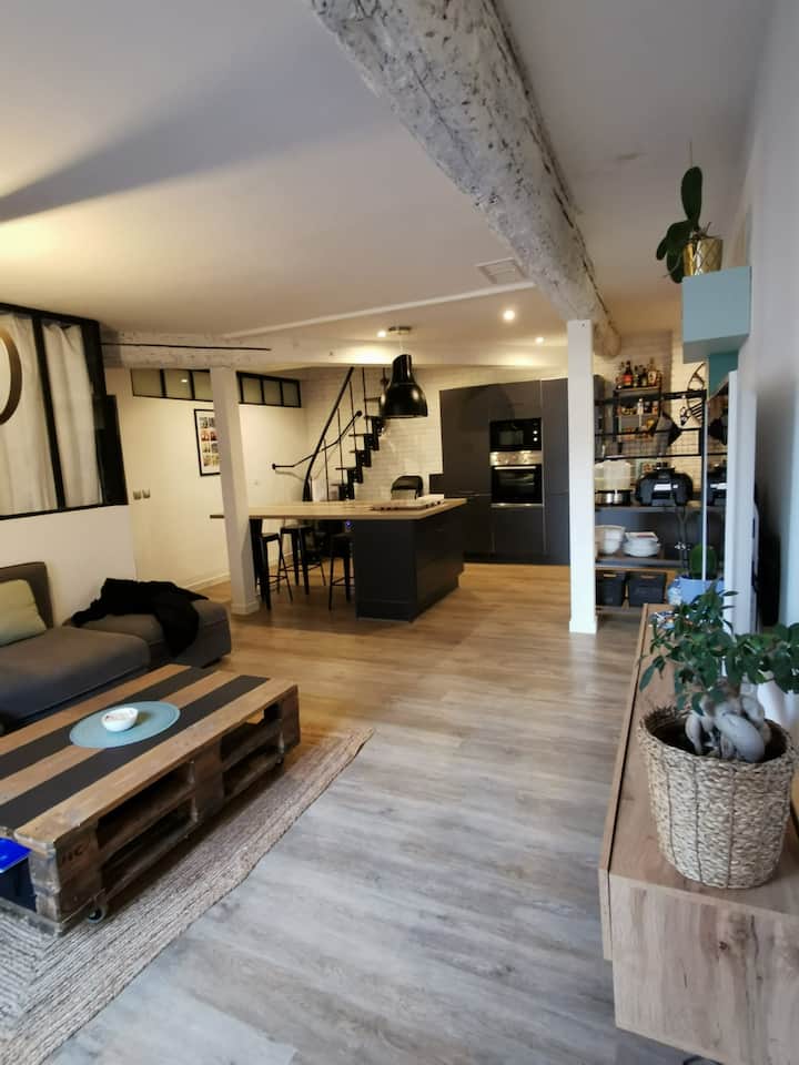 Duplex Style Industriel 3 Chambres - Avignon