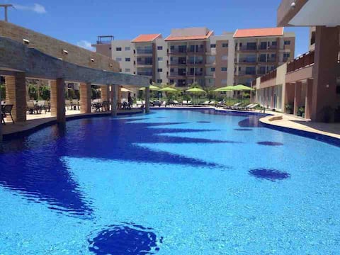 Aconchegante ap Wellness resort Porto das Dunas