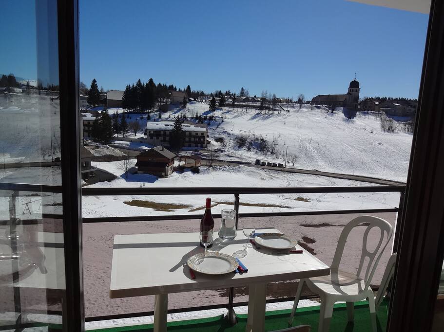 vue depuis le balcon