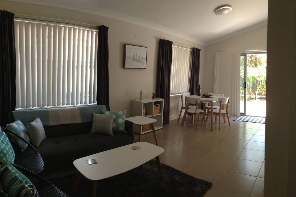 Dining and lounge with reverse cycle airconditioning