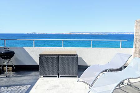 Superbe Vue Mer à l'Entrée des Calanques
