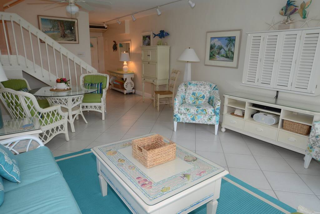 High quality furnishings throughout condo.