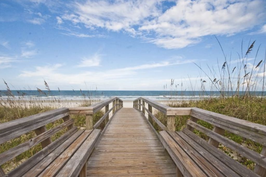 Lots of beach to explore- and a nice place to sit and enjoy the views.