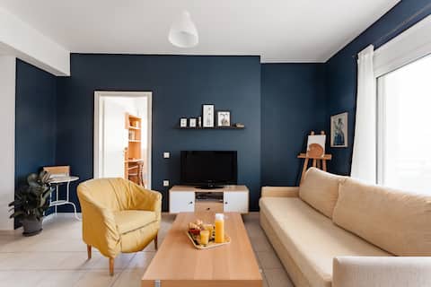 Top Airbnb: Cozy Spacious Apartment in the Heart of Heraklion in 3η κοινότητα ηρακλείου δυτική