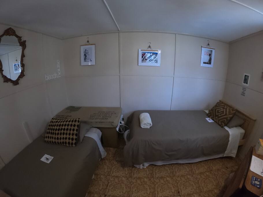 Two single beds