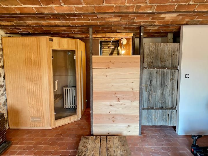 Forge: 
Sauna with shower