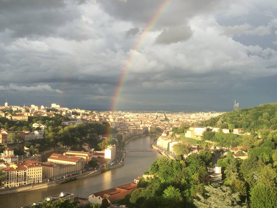 Vue quai de saône depuis le salon