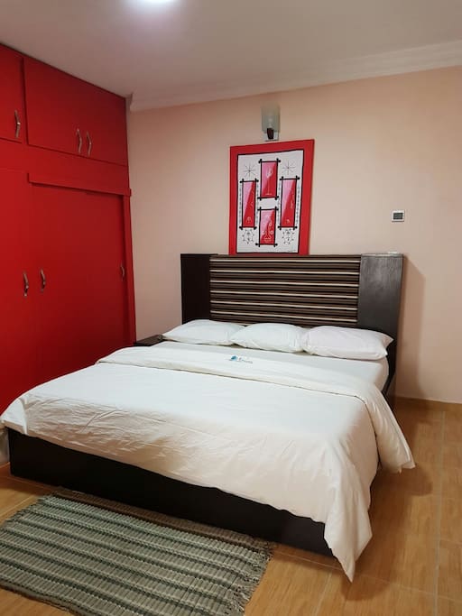 Part of the studio apartment