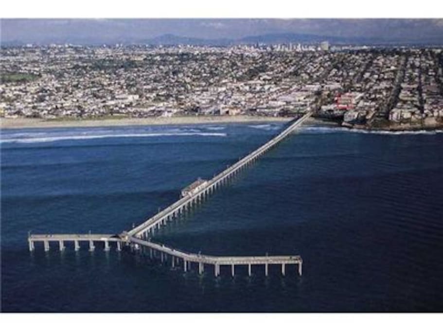 Just a quarter block from the pier and a block from the heart of Ocean Beach,
