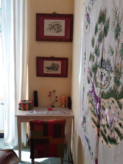 Desk in the bedroom