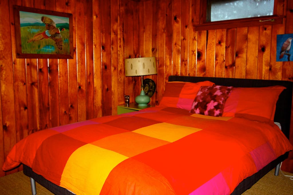 One of two bedrooms in Suite 2