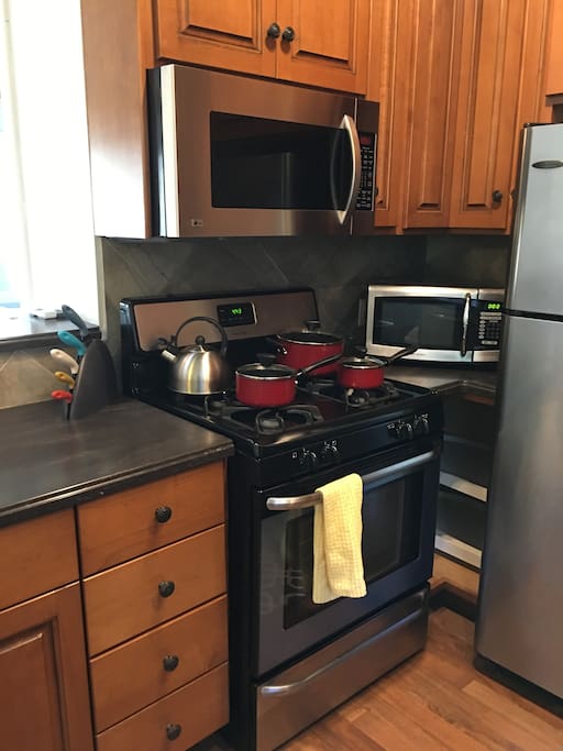 Fully-equipped kitchen with beautiful upgrades