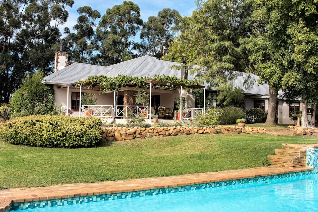 Main house seen from the Pool