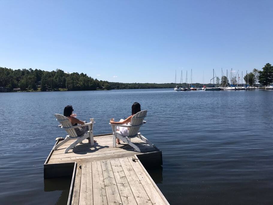 Private dock to enjoy your morning coffee
