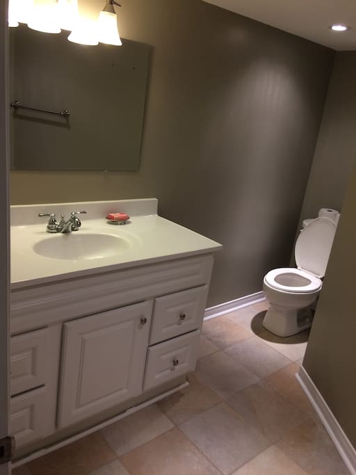 Basement washroom
