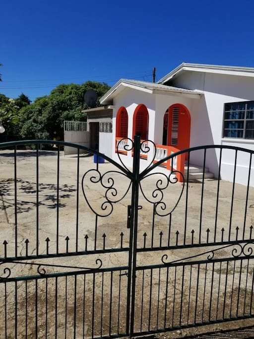 Jordan Family Home with a doorbell gate