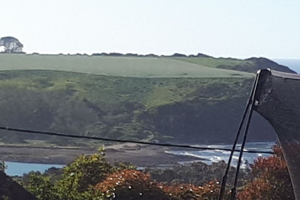 View looking east over neighboring property.
