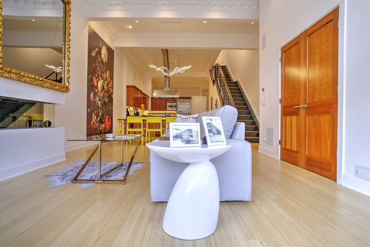 Large contemporary in a historic train station gallery image 5