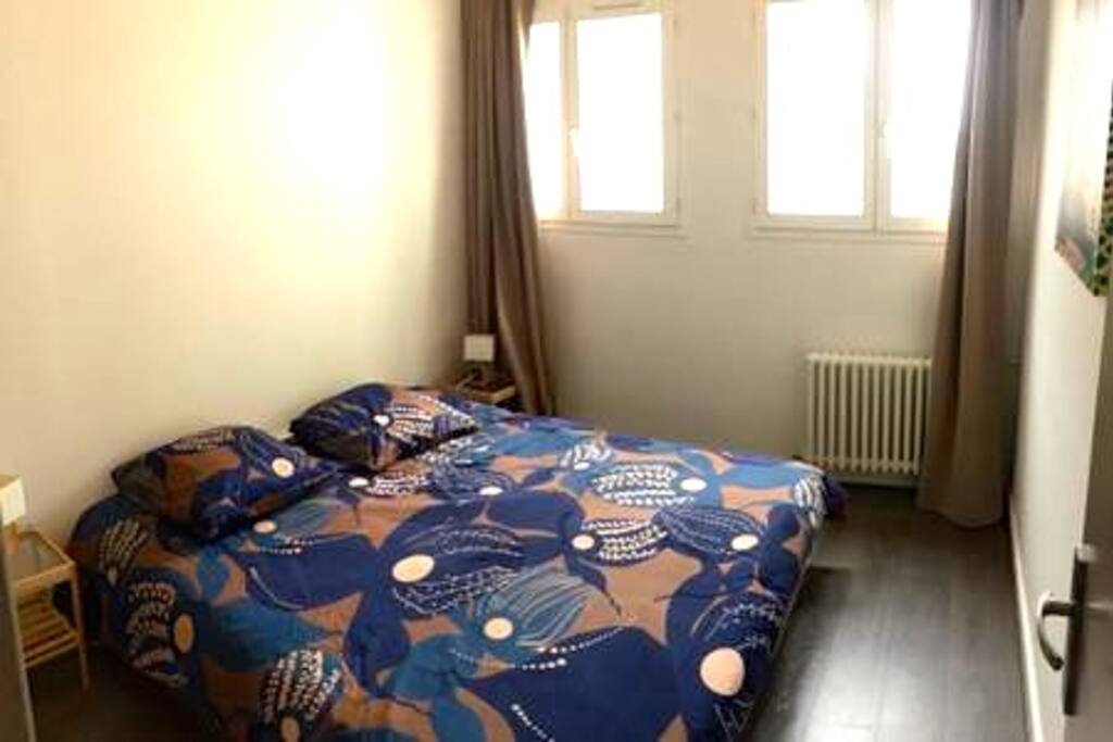 chambre double ou lits simples avec placard aménagé