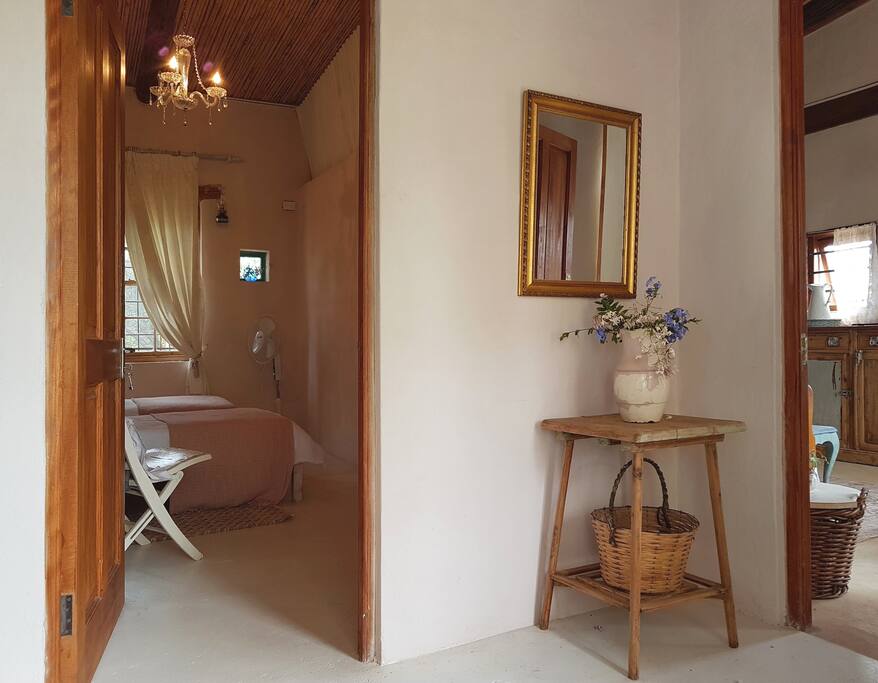 Entryway with Bedroom and Living area leading off