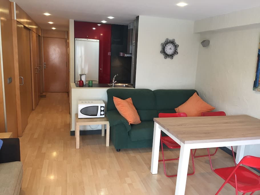 Living room and Kitchenette